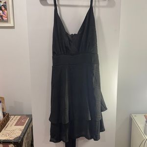 Black spaghetti strap shein dress, size large.